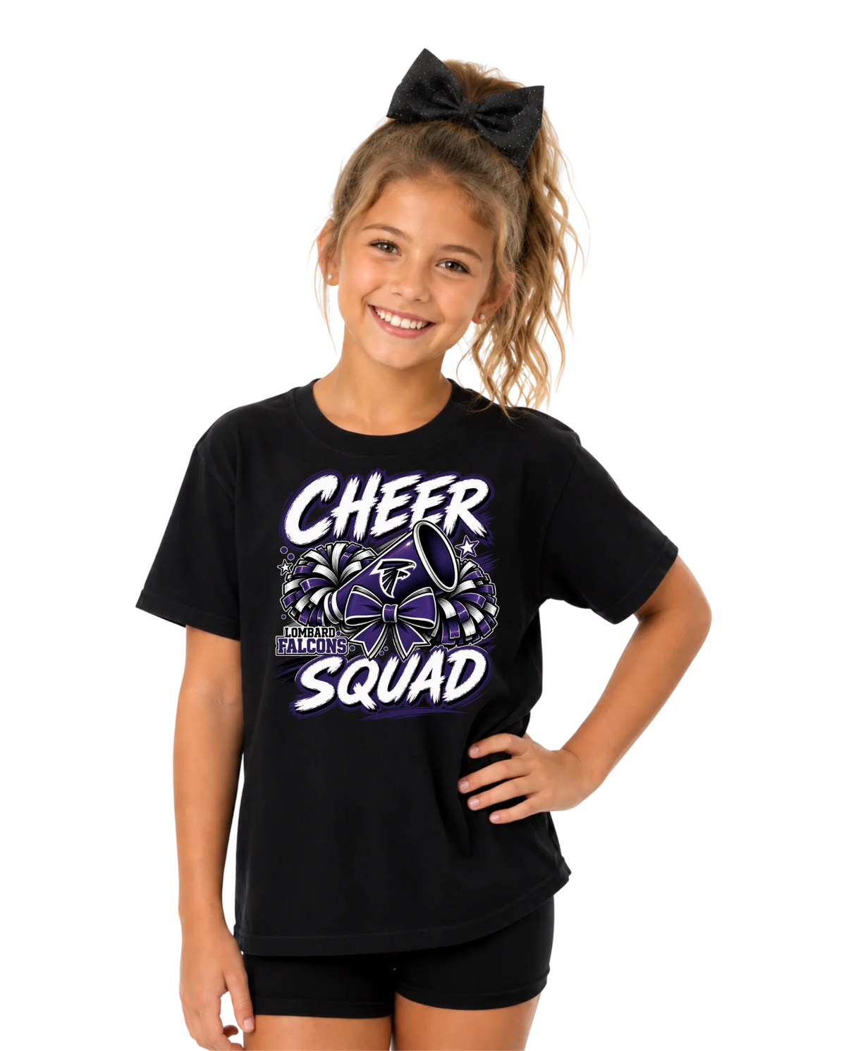 Falcons Cheer 8- YOUTH BLACK