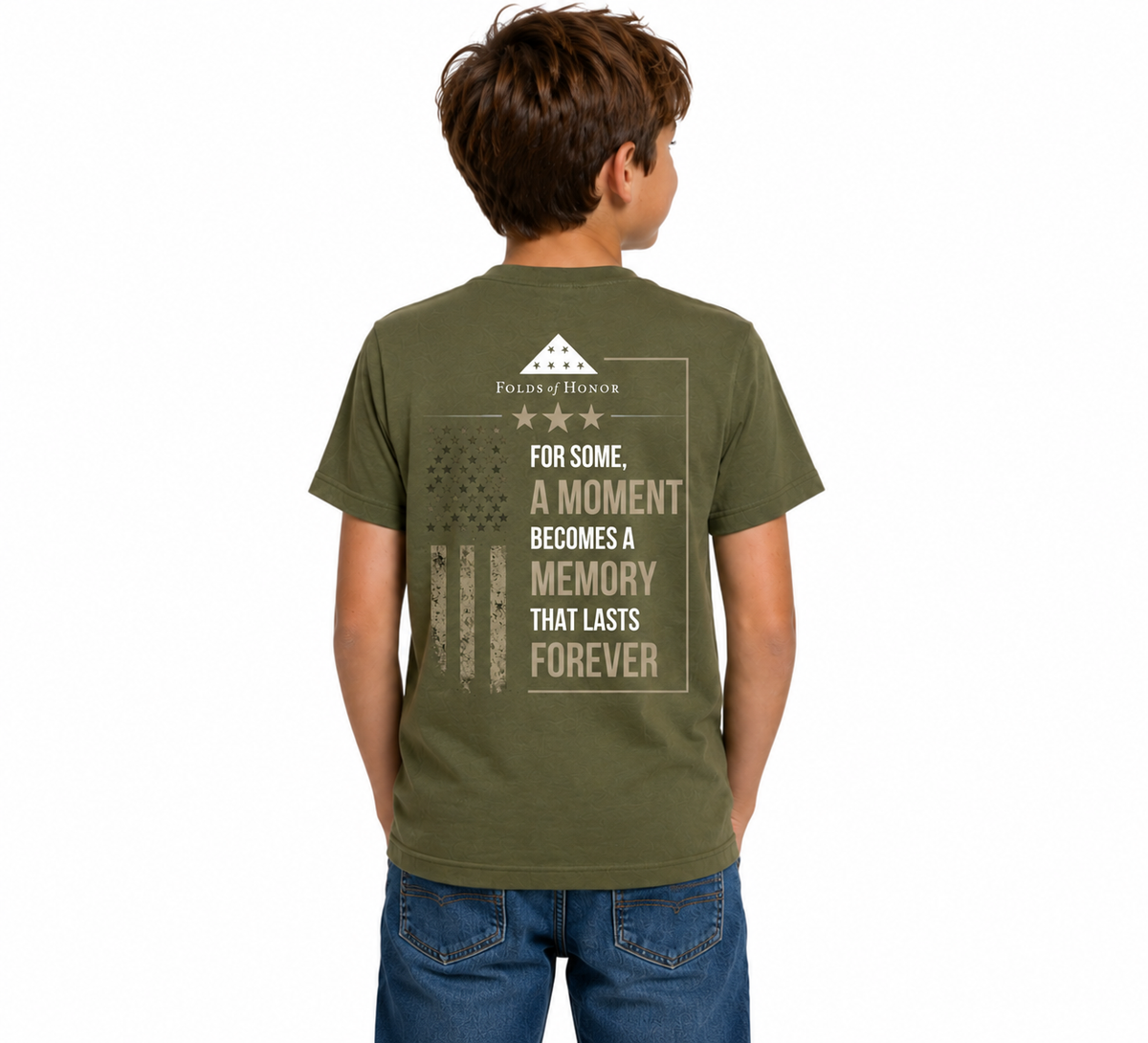 Youth Salute Wear Tee – Military Green