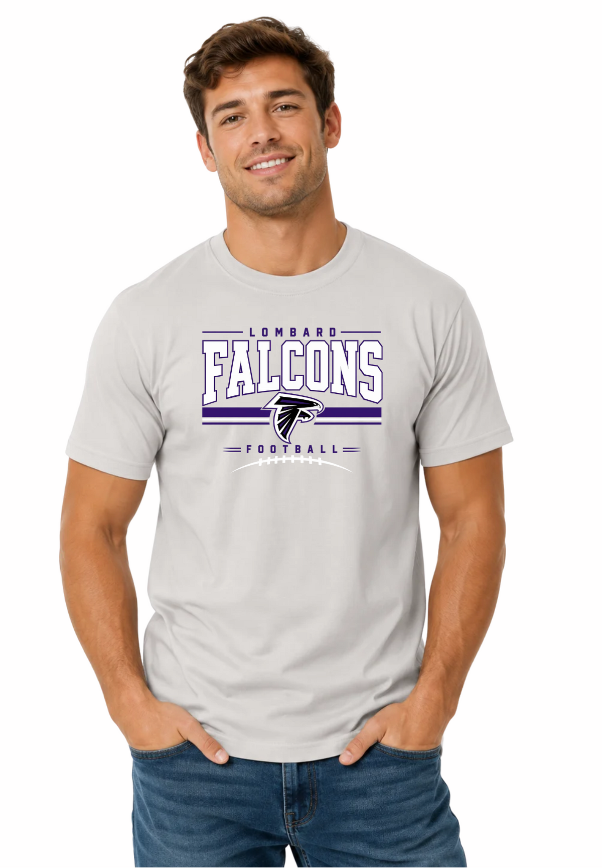 Falcons Football D2- ADULT SILVER