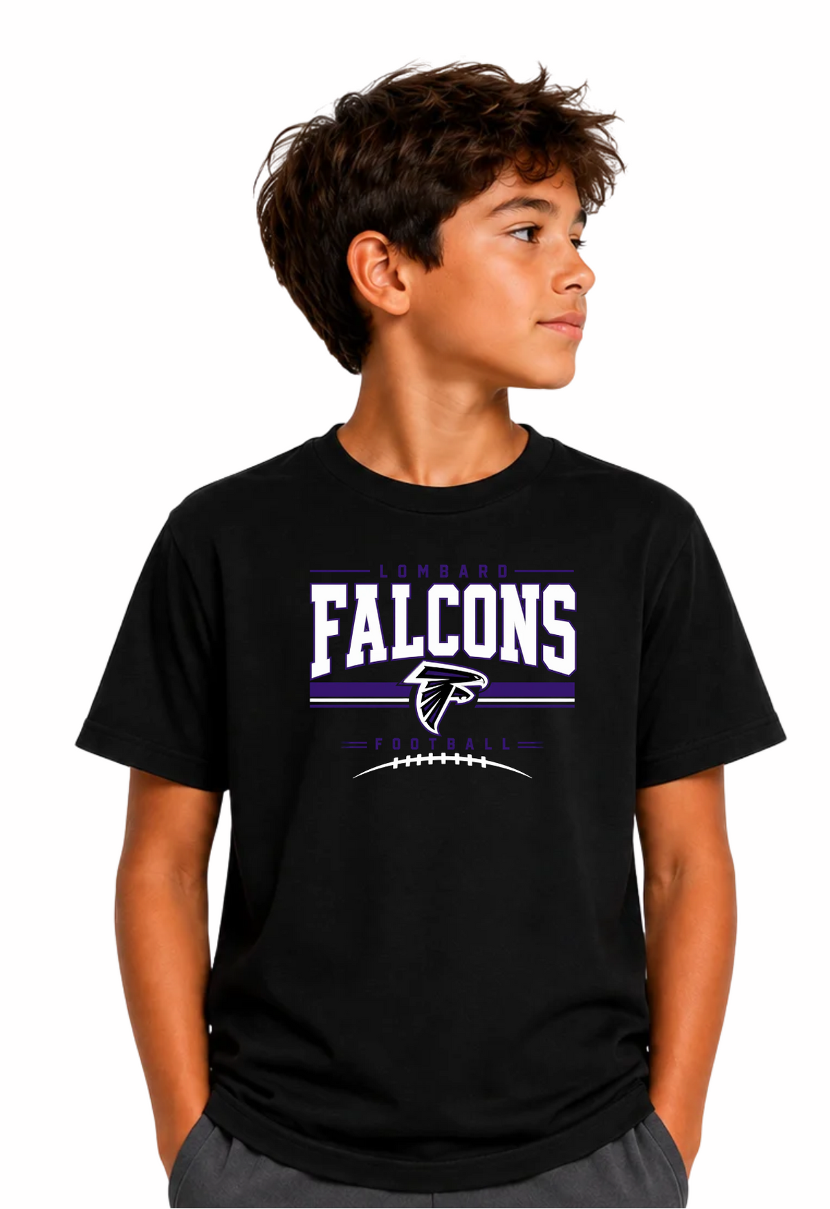 Falcons Football D2- YOUTH BLACK