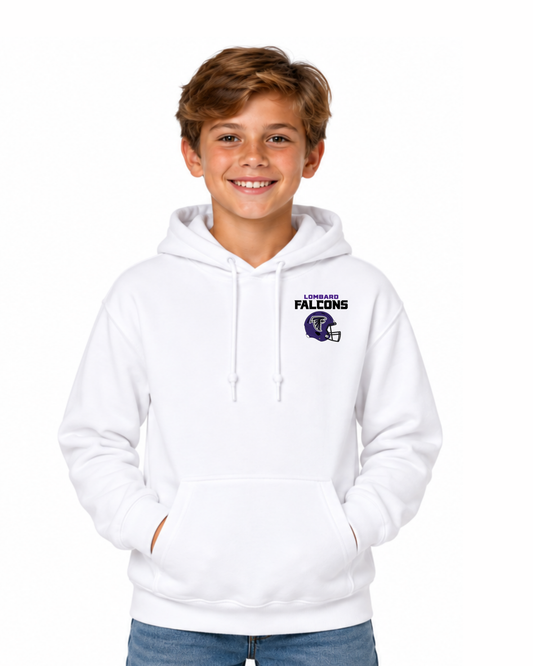 UNSIEX Falcons Dress Code- HOODIE WHITE YOUTH