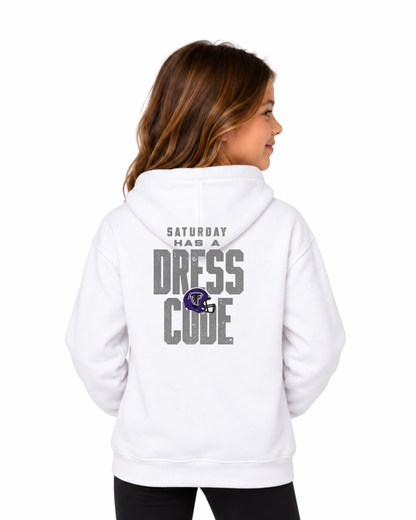 UNSIEX Falcons Dress Code- HOODIE WHITE YOUTH